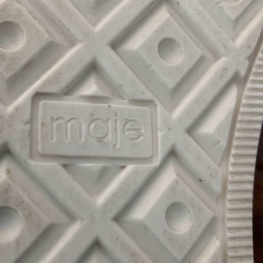 MAJE white "LOVE ME" sneakers 9.5 - Picture 4 of 11